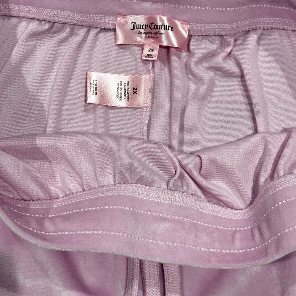 Juicy Couture Pastel Pink Velour Lounge Pants - Picture 3 of 4